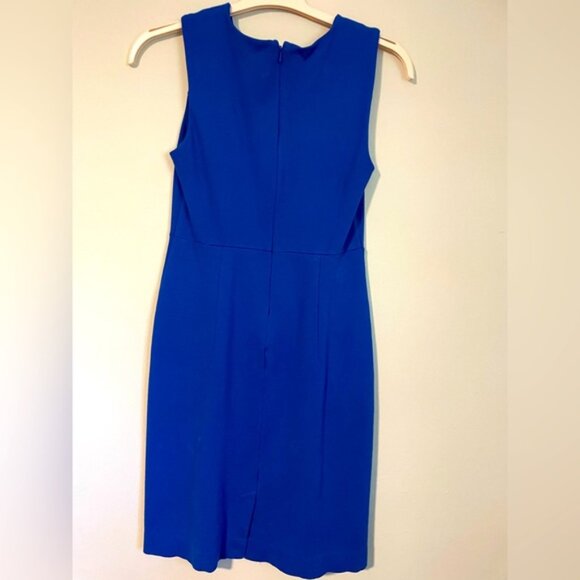LANDS’ END - blue sleeveless stretch shift dress - size 2 - Picture 3 of 3